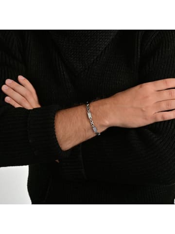 Adeliás Unisex Armband aus Edelstahl 19 cm in silber