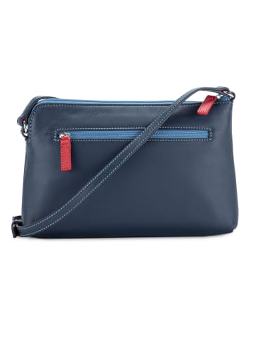 MYWALIT Umhängetasche Leder 22 cm in royal