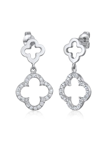 Elli Ohrringe 925 Sterling Silber Kleeblatt in Silber