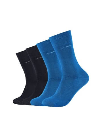 camano Socken für Damen und Herren Businesssocken Komfortbund Bequem Langlebig Baumwolle Soft  mit verstärktem Fersen- und Zehenbereich 4er Pack ca-soft in daphne