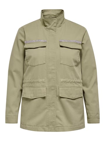 ONLY Carmakoma Jeansjacke in Silver Sage