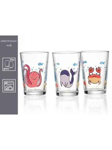 Ritzenhoff & Breker 6er Set Kindergläser Hof- und Meerestiere 205 ml bunt in bunt