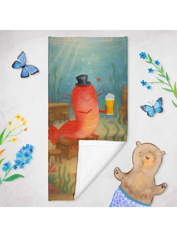 Mr. & Mrs. Panda Handtuch Hummer Weizen Design ohne Spruch in OZeichenanblue