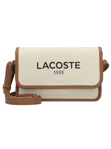 Lacoste Heritage Canvas Umhängetasche 23 cm in natural tan