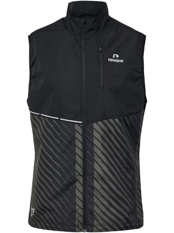 Newline Newline Gilet Nwlpace Laufen Herren Atmungsaktiv Wasserabweisend in BLACK BELUGA AOP