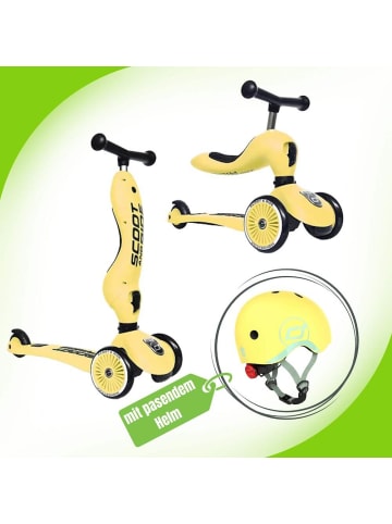 Scoot & Ride Scoot&Ride Highwaykick 1 Rutscherfahrzeug und Scooter - Farbe: Lemon