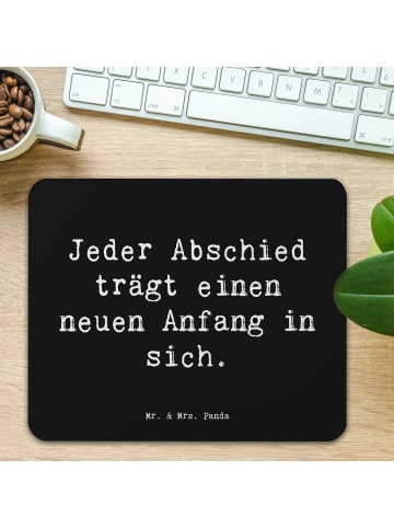 Mr. & Mrs. Panda PC Mauspad Spruch Verluste betrauern und loslas... in Schwarz