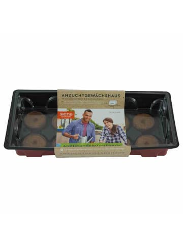 Siena Garden Gewächshaus 255x120x94mm inkl.10 Quelltabs 36mm in bordeaux