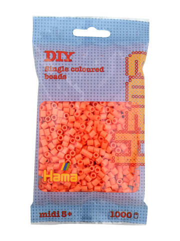 Hama Beutel mit 1000 Midi-Bügelperlen apricot - ab 5 Jahren