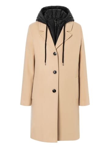 More & More klassischer Blazermantel m. Innenweste in warm camel