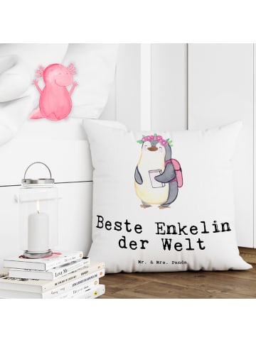 Mr. & Mrs. Panda kissen für sofa Pinguin Beste Enkelin der Welt ... in Weiß
