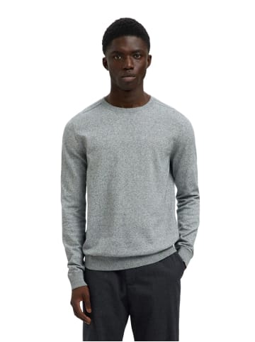SELECTED HOMME Pullover SLHBERG CREW NECK B in Grau