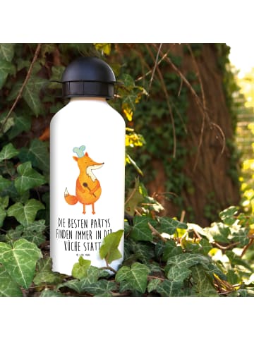 Mr. & Mrs. Panda Kindertrinkflasche Fuchs Koch mit Spruch in Weiß