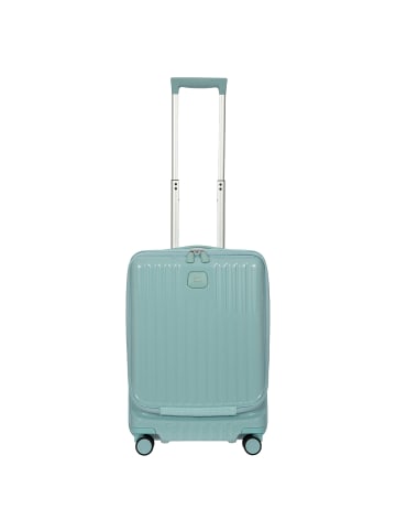 BRIC`s Positano - 4-Rollen Kabinentrolley 55 cm USB erw. in hellblau