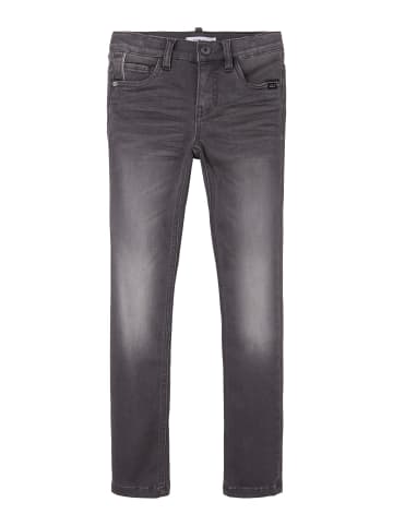 name it Jeans slim fit in dark grey denim