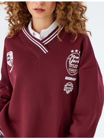 KOTON Sweatshirt in Bordo