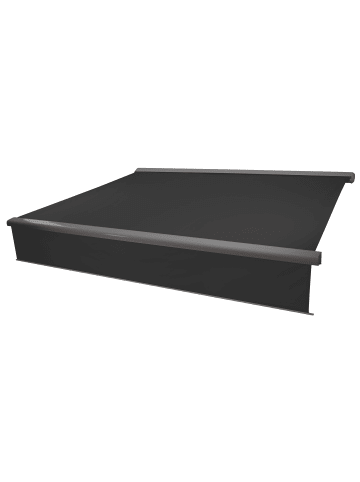 MCW Elektrische Vollkassetten-Markise H12, Polyester anthrazit, grau