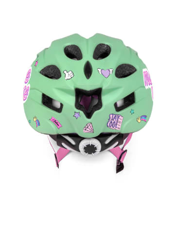 Disney Minnie Mouse Fahrradhelm für Mädchen Minnie, leicht, sicher, Größe M (52-56cm) in Grün