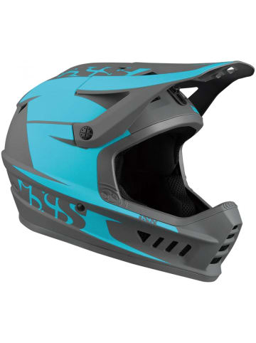 IXSSportsDivision iXS XACT Evo Fullface MTB-Helm Lagoon Graphite,  M/L 57-59 cm,
