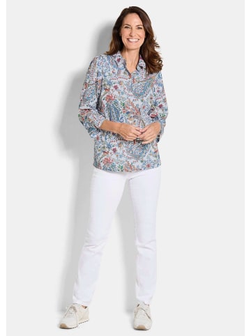 GOLDNER Hemdbluse Druckbluse mit Paisley-Muster in bunt / gemustert