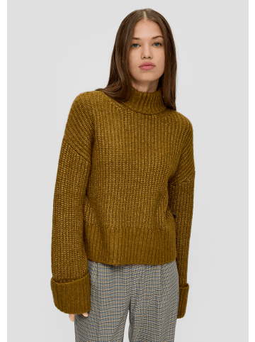 QS Strickpullover langarm in Olive