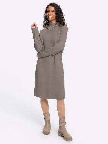 Heine Strickkleid in taupe-meliert