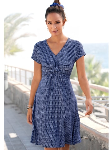 Vivance Jerseykleid in blau-marine-gemustert