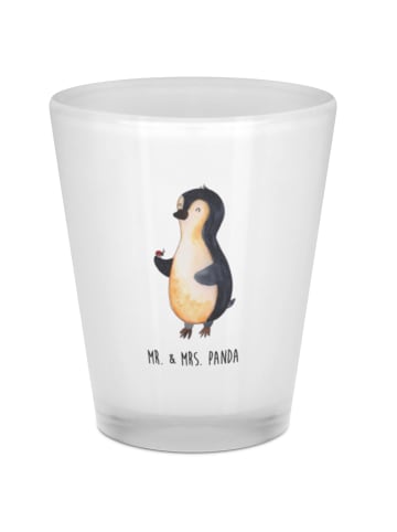 Mr. & Mrs. Panda Schnapsglas Pinguin Marienkäfer ohne Spruch in Transparent