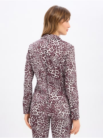 MARC CAIN SPORTS  Blazer in aubergine weiß - 0001