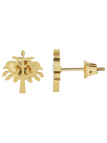 Adeliás Damen Halskette – Lebensbaum aus Edelstahl 45 cm in gold