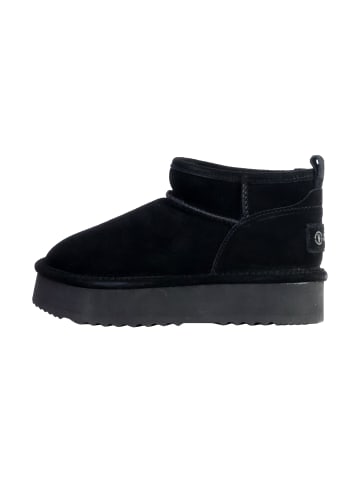 natural world Lederstiefeletten Schwarz