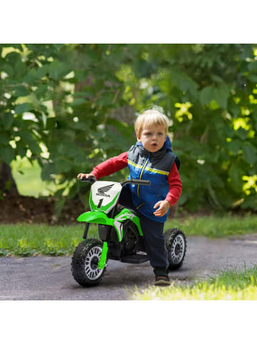 HOMCOM Elektro Kindermotorrad 1,5-3 Jahren Grün