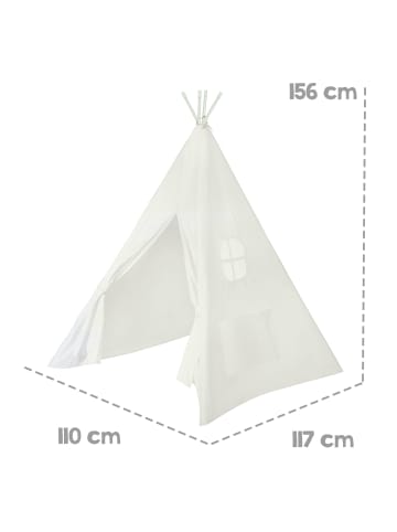 roba Spielzelt 'Tipi' - Kinderspielzelt aus Stoff - inkl. Tasche - Beige