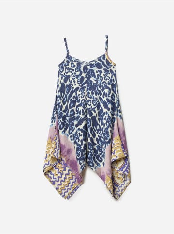 KOROSHI Flaches mÃ¤dchen viskosekleid in blau