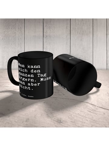 Mr. & Mrs. Panda Mug Man kann sich den... mit Spruch in Schwarz