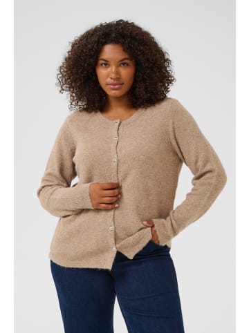 KAFFE curve Strickjacke KCniela Regular fit in Toasted Coconut Melange