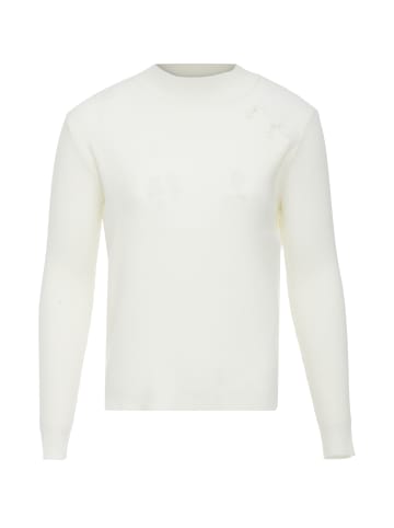 paino Damen Strickpullover in Wollweiss