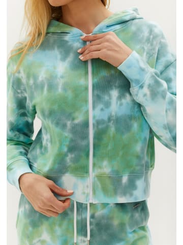 ADLYSH Sweatjacke Marble Zip Hoodie in Blue Lagoon