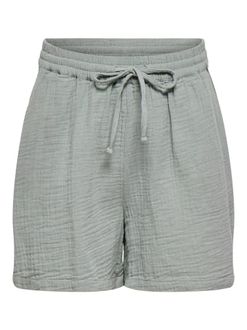ONLY Kurze Struktur Stoff Shorts ONLTHYRA in Hellgrün