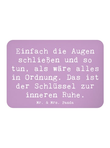 Mr. & Mrs. Panda Pinnwand Magnet Spruch Innere Ruhe mit Spruch in Lavendeltraum