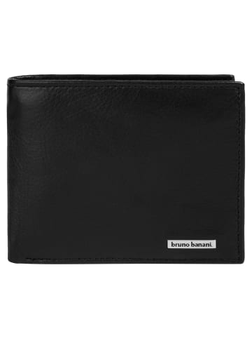 Bruno Banani Geldbörse echt Leder in schwarz