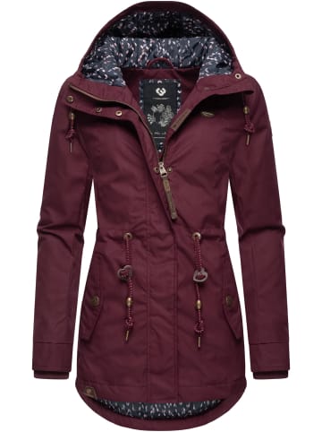 ragwear Winterjacke Monadis Black Label in Wine Red22