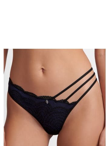 LASCANA String in royalblau-schwarz