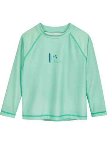 Playshoes UV-Schutz Shirt 1/1-Arm Surfbrett Palme in mint