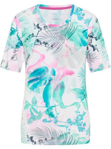 Joy Sportswear T-Shirt CLARA in tropical green print