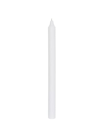 IB Laursen Stabkerze rustikal 29 cm in weiss
