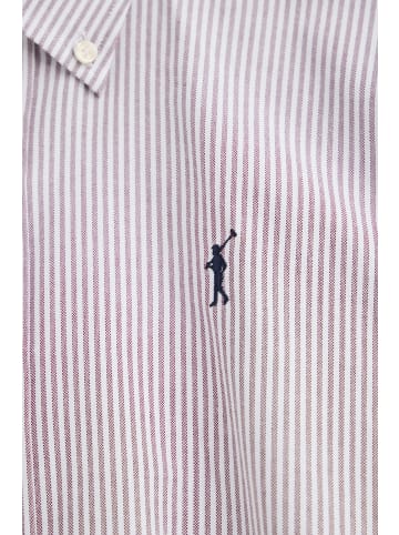 Polo Club Hemd MAN RIGBY GO VASSAR STRIPES LONG SLEEVE REGULAR FIT in Granat