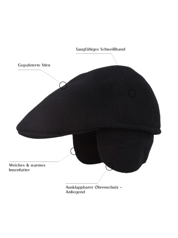 BREITER Mütze mit Ohrenschutz in blau