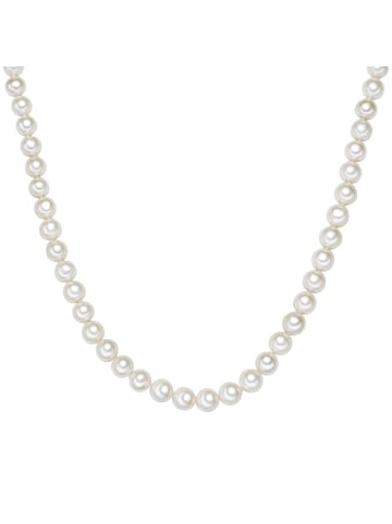 Valero Pearls Perlen-Kette Sterling Silber Süßwasser-Zuchtperle in weiß