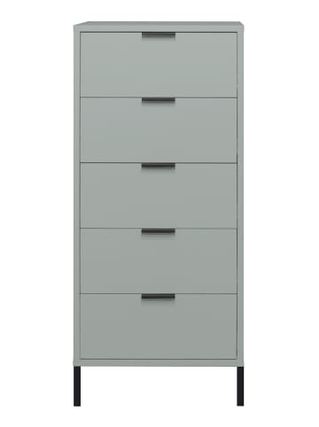 58 aufm Kessel KOMMODE Erna 51x45x123 Pinie Green matt Lack